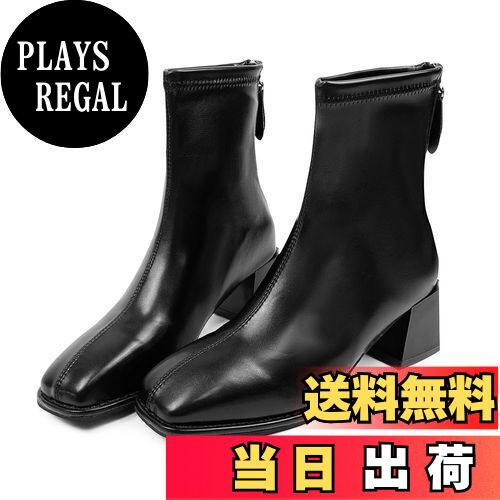 【送料無料】[Minax] ブーツ ショート レディース 太ヒール 歩きやすい 撥水 女性 秋 冬用 軽量 美脚 ..