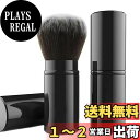 【送料無料】aninako 化粧師/美容師 パウダーブラシ 化粧ブラシ フェイスブラシ 多色選択 【吸着力? 携帯用 収縮式ブラシ】チークブラシ フェイスパウダー ブラシ フェースブラシ 360° 密度の高い毛 ルースパウダー、チーク、メイクアップに 化粧適用 (ブラック)