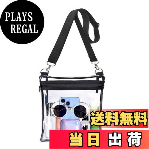 【送料無料】[aninako] クリアバッグ クロスボディバッグ ジムショルダーバッグ 透明トートバッグ ジムクリアバッグ 物入れ袋 旅行 男女兼用