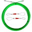 Aewio ロッド径 4.5mm 20m 通線ワイヤー スチールワイヤー 配線 通線工具 入線専用ワイヤー (20mグリーン)