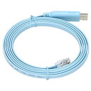 KAUMO USB RJ45 シリアル コンソールケーブル FTDI チップ（Cisco Juniper などに対応） (1.8m ブルー)