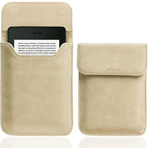 Miimall Kindle Paperwhite ケース 第11世代 2021 Kindle Paperwhite 11 収納バッグ 合皮 内蔵磁石 全面保護 傷防止 衝撃吸収 シンプル..