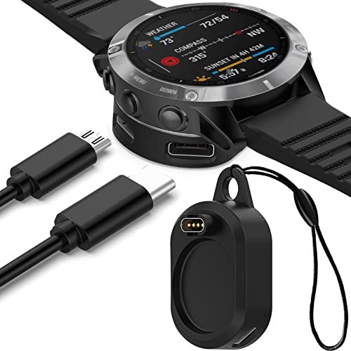 Miimall 充電器 Garmin ガーミン に適合する【2 in 1変換アダプター】Type-C用/Type-A用 充電スタンド 軽量 持ち運び便利 小型 汎用Garmin Forerunner 955/255S/255/ForeAthlete 245/Fenix 7/7…