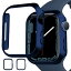 Miimall【2枚ケース】Apple Watch Series 8 2022/7 2021 41mm専用 クリアケース 2枚入り アップルウォッチ8 カバー 擦り傷防止 PC材料 軽量 防衝撃 アップルウォッチ7 41mm 保護ケース（2枚ブルー|41mm）