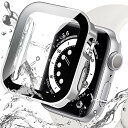 Miimall 対応Apple Watch 8 41mm/7 41mm 新型防水ケース 直角タイプ 防水 くもり止め アップルウォッチ8 2022 41mm 一体型新型ケース防塵 防曇 フイルム スポーツ 傷防止 防衝撃 全面保護ケース Apple Watch 7 カバー（41mm|シルバー）