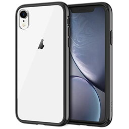 JEDirect iPhonexr ケース (6.1インチ専用iPhone XR) 黄ばみなし 衝撃吸収 バンパーカバー 傷つけ防止 クリアバック (ブラック)