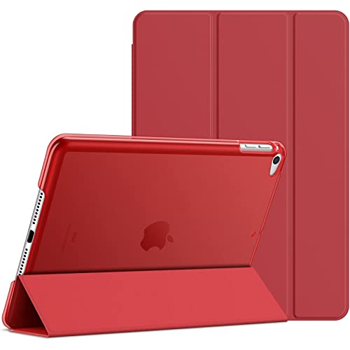 JEDirect iPadmini5 (2019モデルiPad Mini 5) 用 ケース 三つ折スタンド オートスリープ機能 (レッド)