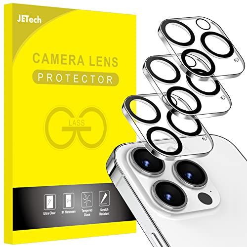 JEDirect iPhone 14 Pro 6.1インチ/iPhone 14 Pro Max 6.7インチ用 カメラフィルム レンズ 9H強化ガラス 高透過率 傷つけ防止 夜景撮影に影響なし 3枚セット