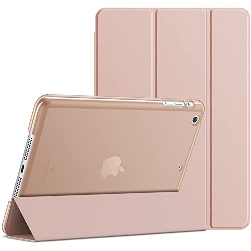 JEDirect iPad mini 1 2 3 ケース 三つ折スタンド オートスリープ機能 (ローズゴールド)