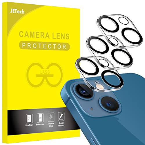 JEDirect iPhone 13 6.1インチ/iPhone 13 mini 5.4インチ用 カメラフィルム レンズ 9H強化ガラス 高透過率 傷つけ防止 夜景撮影に影響なし 3枚セット