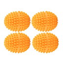 Alomejor1 ランドリーボール ボール洗う 4個 洗濯ボール オレンジ色 ユニークなマッサージノジュールデザイン