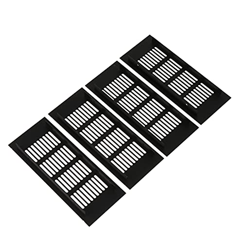 NUOLUX 換気口 ワードローブ換気グリル 排気口 ワードローブ 換気グリル 通気口カバー アルミ合金 四角..