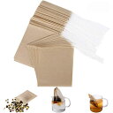 LUCKYBEE お茶バッグ 使い捨て空の袋 フィルター濾紙 ティーバッグ 巾着付き 強力な浸透 天然 ルースリーフティー＆コーヒー用 (8*10cm-200枚)