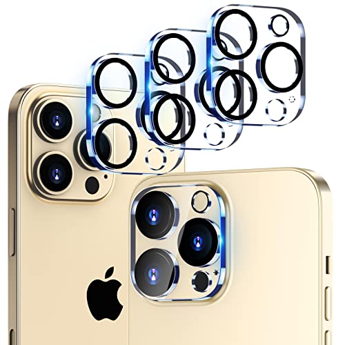 CloudValley【3パック】カメラフィルム iPhone 14 Pro 6.1インチ ＆ iPhone 14 Pro Max 6.7インチ 用 9H硬度 強化ガラス カメラ レンズ保護フィルム 傷防止 取り付け簡単【ナイトショットに影響しない】