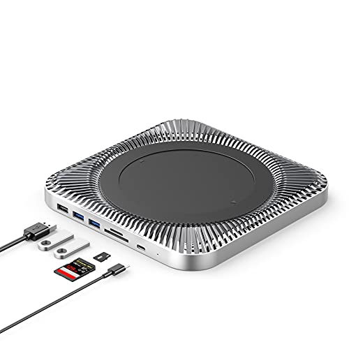 GIISSMO Mac Mini p USB Type C nu 2.5C` HDD/SSD P[X 7-in-1hbLOXe[V SATAΉ USB 3.0 / 2.0|[g Micro/SDJ[h[_[ Mac Mini 2018/2020/2023ɑΉ