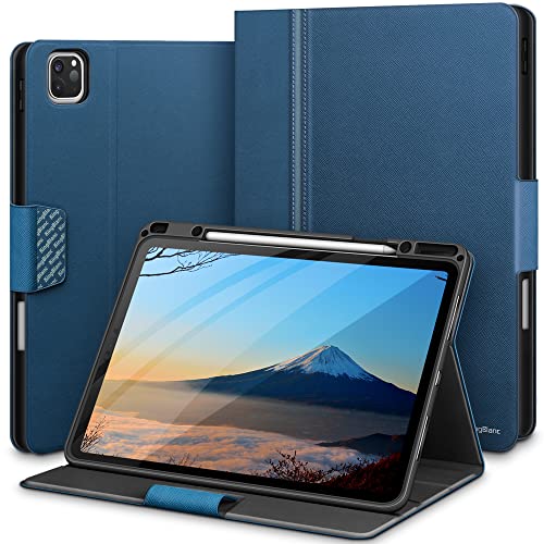 KingBlanc iPad Pro 12.9 ケース 第6世代 2022 第5/4世代 2021/2020モデル 手帳型 ペンホルダー付き ペン収納可能 オートスリープ/ウェイク機能 アップルペンシル2 のペアリング/ワイヤレス充…
