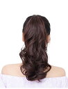 YJINCO ポニーテール エクステ ウィッグ カール ロング 巻き髪 ポイントウィッグ つけ毛 ヘアークリップ エクステンション 耐熱 180度 YJWM013-dbrn