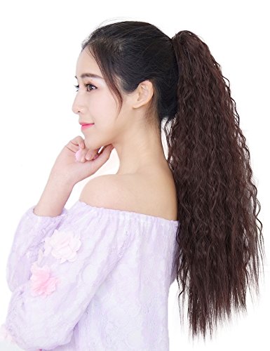 YJINCO ポニーテールウィッグ ロング フラ エクステ ポイントウィッグ ヘアークリップ カール かつら ..