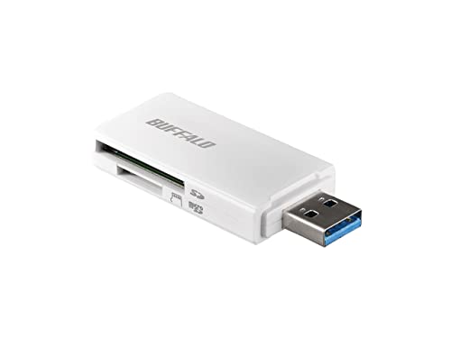 obt@[ BUFFALO USB3.0 microSD/SDJ[hpJ[h[_[ zCg BSCR27U3WH