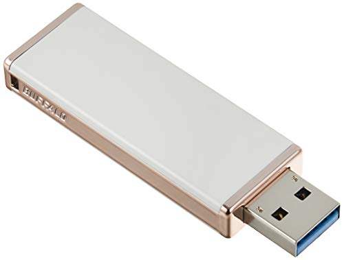 バッファロー BUFFALO 女性向け キャップレスデザイン USB3.0用 USBメモリー 32GB ロイヤルホワイト RUF3-JW32G-RW