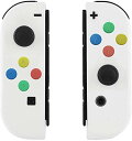 ZOYUBS Nintendo Switch ニンテンドースイッチ Joy-Con カラー置換ケース代わりケース 外殻 Nintendo Switch Joy-Con 交換ケース ボタンカバー付 アナログスティックカバー+ボタンカバー ABXYボタン 方向ボタン 保護カバー 改造 修理 着せ替えケース カバー ニンテンドー