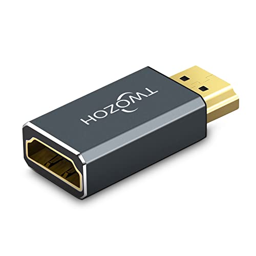Twozoh 8K HDMI延長アダプター (1個パック) HDMI 2.1オス-メスコネクター延長サポート 8K@60Hz 4K@144Hz 2K@240Hz 適格請求書発行可