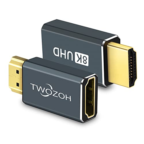 Twozoh 8K HDMIĹץ (2ĥѥå) HDMI 2.1-᥹ͥƥݡ 8K@60Hz4K@144Hz2K@240Hz ŬȯԲ