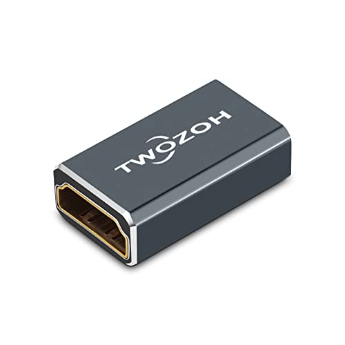 Twozoh 8K HDMIカプラー (1個パック) 2.1 HDMI 中継アダプター, HDMIメス - メス コネクター 48Gbps HDMIエクステンダー 8K@60Hz対応 4K@144Hz 1080p 適格請求書発行可 1