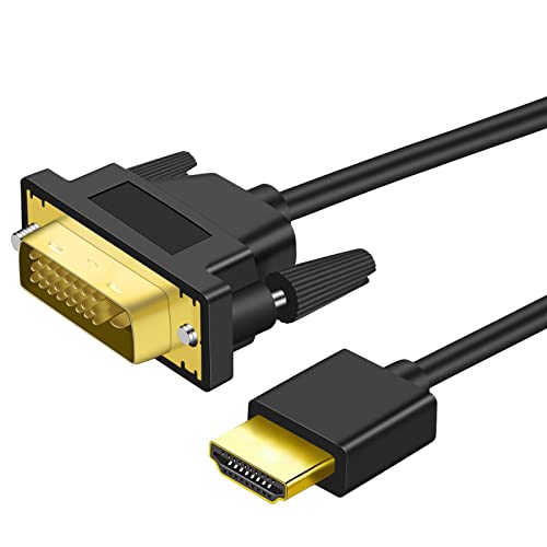 Twozoh 4K HDMI DVI 変換ケーブル 5M 双方向対応 DVI HDMI 変換 ケーブル 柔らか 軽量1.4規格1080P/4K@60HZ対応