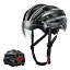 UTEBIT 自転車 ヘルメット 磁気ゴーグル付き サングラス付き 大人用自転車ヘルメット USB充電テールラ..