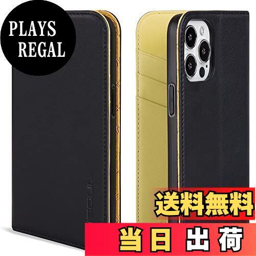 【送料無料】VISOUL iPhone 13 Pro ケース 手帳型 アイフォン13 プロケース 手帳型 本革 レザー スマホケース カード収納 携帯ケース 全面保護 マグネット 横置きスタンド機能付き iPhone 13 Pro ケース iphone 13 Pro 対応 6.1インチ レモンイエロー