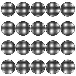 LIKENNY 鉢底用ネット 直径75mm 植木鉢グリッド 底ネット プランター 排水網 防虫土壌損失 通気 鉢底アミフラワーポット 防止腐食 園芸 多肉植物 観葉植物 (20枚入り)