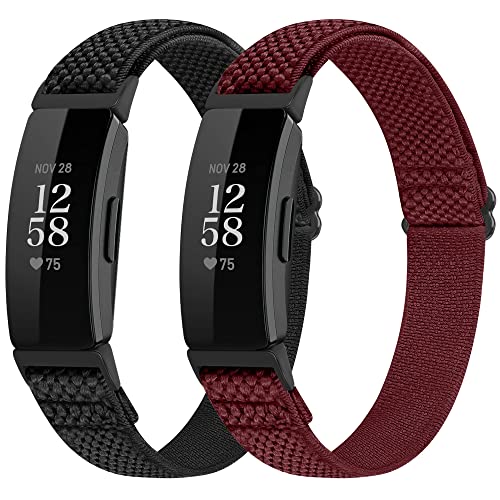 Runostrich コンパチブル Fitbit Inspire2/Inspire HR/Inspire ナイロン弾性スポーツバンド交換用ストレッチバンド ストラップ