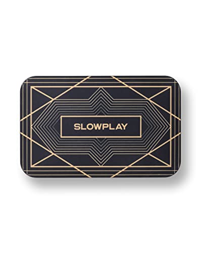 SLOWPLAYポーカープラーク 角チップ｜ブラック10枚 ヨーロッパスタイルデザイン バリュー表記なし 34g セラミック製