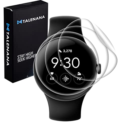 TALENANA Google Pixel Watch 2/Pixel Watch 用 フィルムTPU素材 グーグルPixel Watch 2/Pixel Watch 保護フィルム 柔らかい グーグルピクセル ウォッチ フィルム 24時間自動修復 画面保護フィルム 液晶シール 衝撃吸収 取付簡単 気泡なし(3枚セット，クリア)