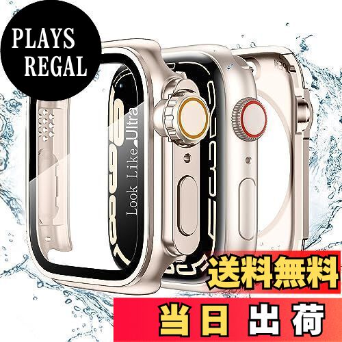 【送料無料】TALENANA for Apple Watchケース 45mm/44mm/41mm/40mm 瞬時にApple Watch Ultraに変身する 防水 series 8/7/SE/6/5/4 液晶保護フィルム+保護ケース+背面ケースの3 in 1デザイン 一体型 全面保護 液晶保護 防傷 耐衝撃 高透過率 （Series 6/SE/5/4、44mm、ローズ