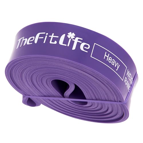 TheFitLife トレーニングチューブ 筋トレチューブ 懸垂チューブ (パープル)