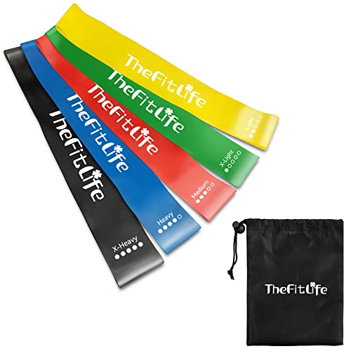 TheFitLife トレーニングチューブ 筋トレチューブ フィットネスチューブ ワークアウト用(5色)