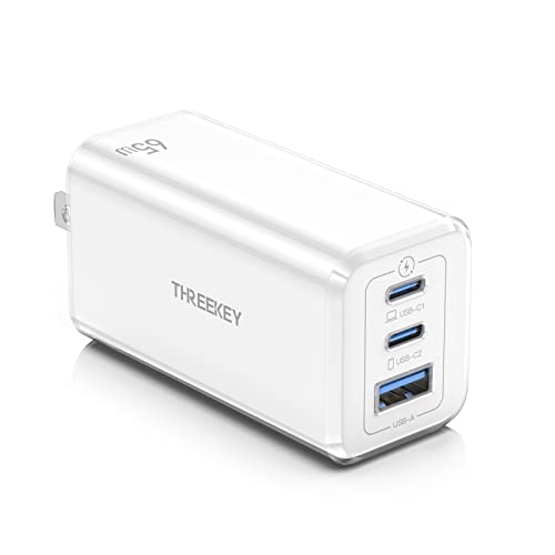 THREEKEY USB-C[d 65W PD}[d 3|[g GaN KEfގg ܂ݎ ^ PPSKiQC3.0KiT|[g iPhone/iPad/MacBook/Android/m[gp\RȂǋ@ɑΉ 