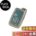 【送料無料】Kinotaka トヨタ車用 TPU製スマート キーカバー 3ボタン キーケース マークX/マジェスタ180 200系/ プリウス30系 35系 /86 ZN6 / アクア/ヴィッツ/ラクティス / ランクル200 / アベンシス/など専用設計アクセサリー (ブルー)
