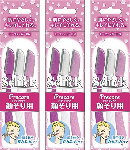 シック Schick Lディスポ 使い捨て 顔そり用 (3本入)×3個 セーフィガード付 女性 カミソリ フェイス