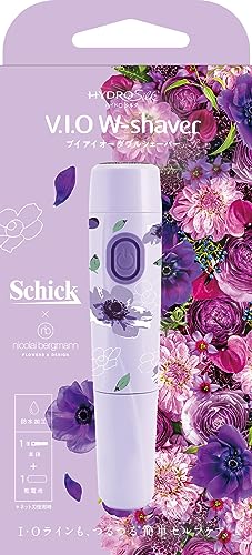 Schick(シック) ハイドロ シルク V.I.O ダブル シェーバー VIO トリマー デリケート むらさき 1個 (x 1)