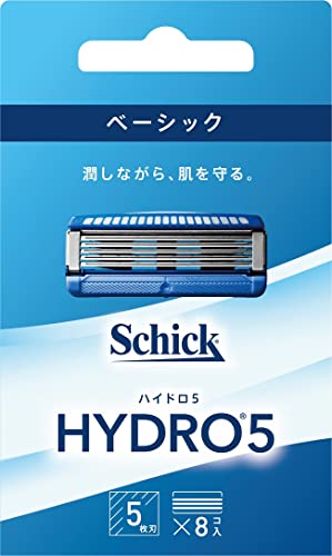 ハイドロ Schick シック ハイドロ5 ベーシック 替刃 8コ入 スキンガード付 5枚刃 ブルー