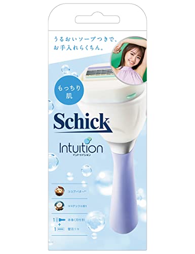 Schick(シック) イントゥイション もっちり肌 スリムホルダー(刃付き+替刃1コ)カミソリ 女性