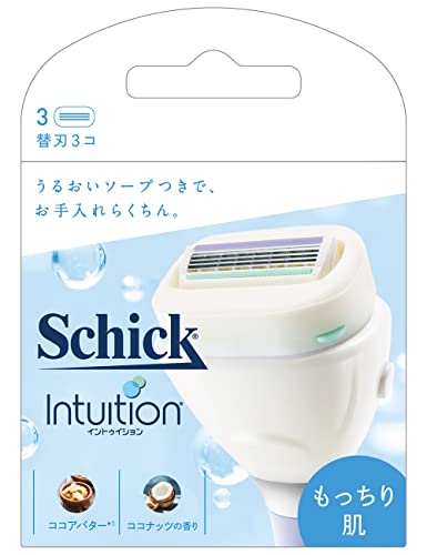 シック Schick イントゥイション もっちり肌 替刃(3コ入) カミソリ