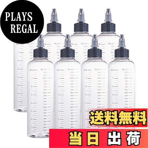 【送料無料】BENECREAT 8個セット230ml目盛りドロッパーボトル ツイストキャップ クリアボトル グルー ..