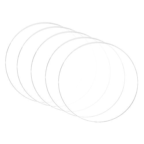 【送料無料】BENECREAT 5枚直径150mm厚さ3mm透明アクリル板 丸アクリルシート 保護紙付き 看板 キーホ..