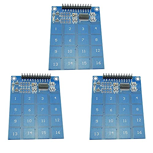 KKHMF 3個 TTP229 4x4 キーボード デジタル タッチ センサー 静電容量式 タッチ スイッチ モジュール Arduino用 [並行輸入品]