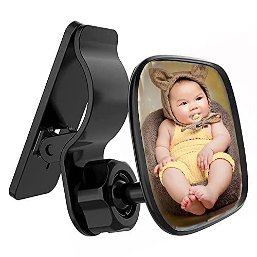 LIKENNY 車用 ベビーミラー 補助ミラーベビーミラー インサイトミラー ベビーモニター 大視野 曲面鏡 監視 子供の様子 後ろに向かず子供の様子を確認 360°方向調節可能