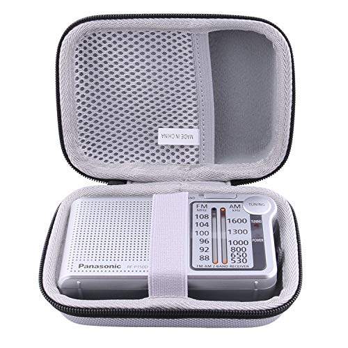 収納ケース 用の (Panasonic) パナソニック ラジオ FM/AM/ワイドFMー RF-P155/ RF-P150 対応専用保護旅行収納ケース -waiyu JP (グレー)